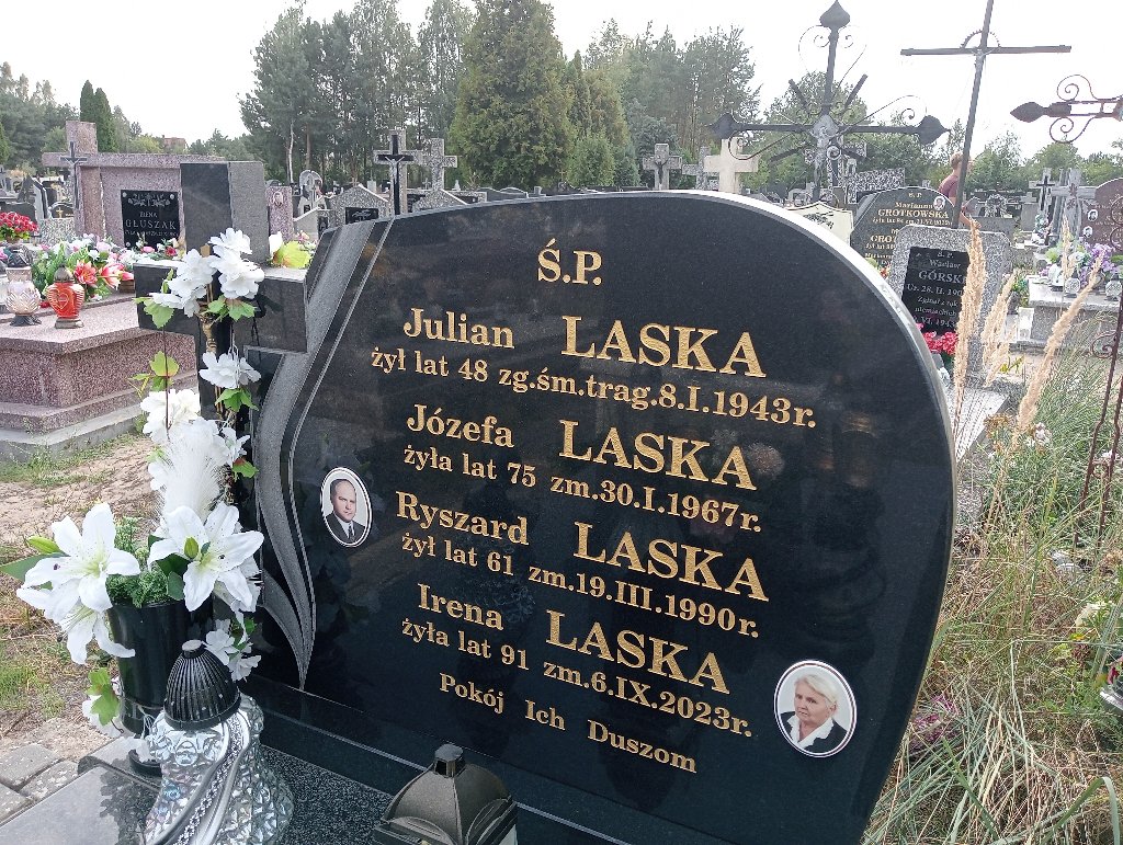 Grób Irena Laska