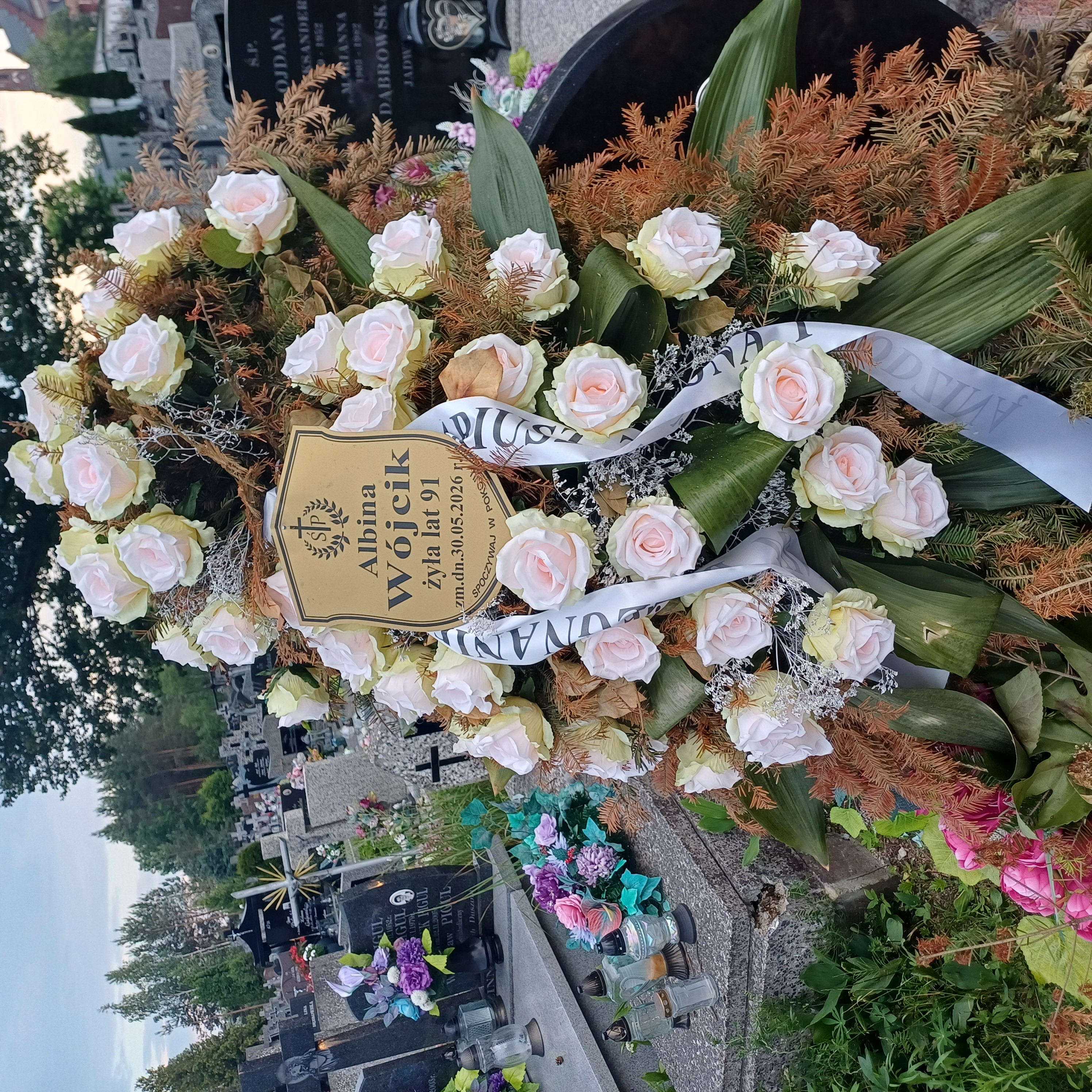 Grób Albina Wójcik